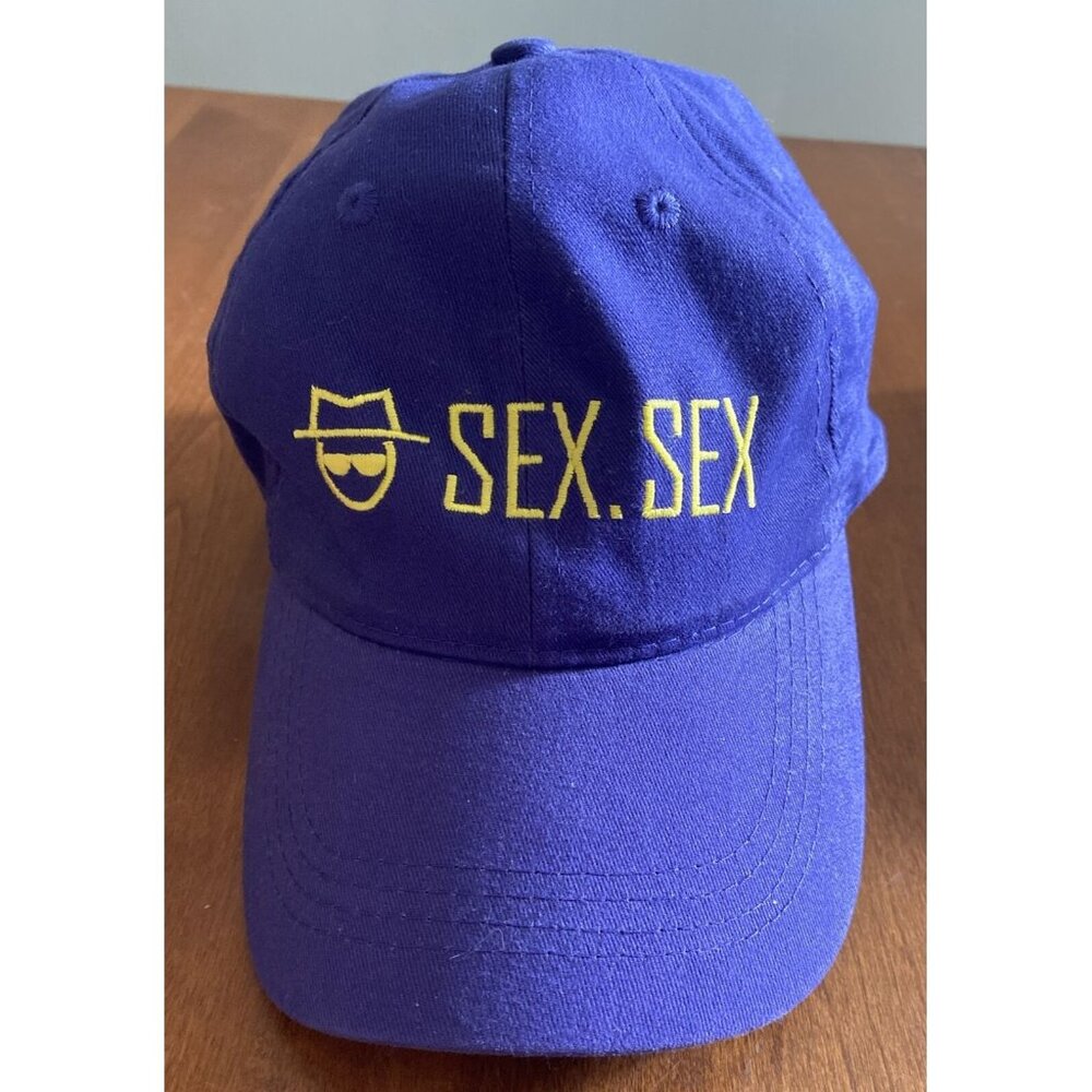 SEX SEX Purple/Blue Solid Unisex By AMC Ball Cap White Elephant Gift